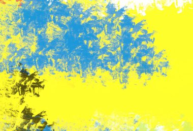 Soyut arka plan sanatı. 2D çizim. Etkileyici yağlı boya resim. Tuvalde fırça darbeleri. Modern sanat. Çok renkli arkaplan. Çağdaş sanat. İfade. Sanatsal dijital palet.