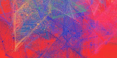 Soyut arka plan sanatı. 2D çizim. Etkileyici yağlı boya resim. Tuvalde fırça darbeleri. Modern sanat. Çok renkli arkaplan. Çağdaş sanat. İfade. Sanatsal dijital palet.