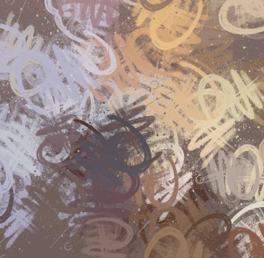 Soyut arka plan sanatı. 2D çizim. Etkileyici yağlı boya resim. Tuvalde fırça darbeleri. Modern sanat. Çok renkli arkaplan. Çağdaş sanat. İfade. Sanatsal dijital palet.