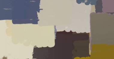 Soyut arka plan sanatı. 2D çizim. Etkileyici yağlı boya resim. Tuvalde fırça darbeleri. Modern sanat. Çok renkli arkaplan. Çağdaş sanat. İfade. Sanatsal dijital palet.