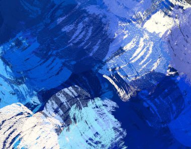 Soyut arka plan sanatı. 2D çizim. Etkileyici yağlı boya resim. Tuvalde fırça darbeleri. Modern sanat. Çok renkli arkaplan. Çağdaş sanat. İfade. Sanatsal dijital palet.