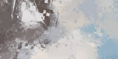 Soyut arka plan sanatı. 2D çizim. Etkileyici yağlı boya resim. Tuvalde fırça darbeleri. Modern sanat. Çok renkli arkaplan. Çağdaş sanat. İfade. Sanatsal dijital palet.