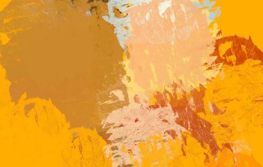 Soyut arka plan sanatı. 2D çizim. Etkileyici yağlı boya resim. Tuvalde fırça darbeleri. Modern sanat. Çok renkli arkaplan. Çağdaş sanat. İfade. Sanatsal dijital palet.