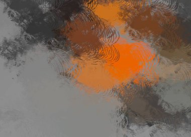 Soyut arka plan sanatı. 2D çizim. Etkileyici yağlı boya resim. Tuvalde fırça darbeleri. Modern sanat. Çok renkli arkaplan. Çağdaş sanat. İfade. Sanatsal dijital palet.
