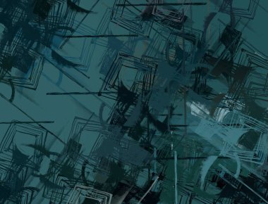 Soyut arka plan sanatı. 2D çizim. Etkileyici yağlı boya resim. Tuvalde fırça darbeleri. Modern sanat. Çok renkli arkaplan. Çağdaş sanat. İfade. Sanatsal dijital palet.