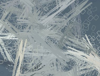 Soyut arka plan sanatı. 2D çizim. Etkileyici yağlı boya resim. Tuvalde fırça darbeleri. Modern sanat. Çok renkli arkaplan. Çağdaş sanat. İfade. Sanatsal dijital palet.