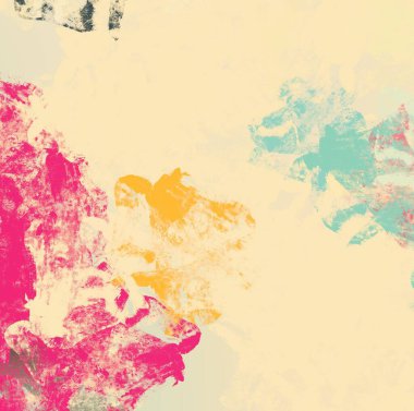 Soyut arka plan sanatı. 2D çizim. Etkileyici yağlı boya resim. Tuvalde fırça darbeleri. Modern sanat. Çok renkli arkaplan. Çağdaş sanat. İfade. Sanatsal dijital palet.