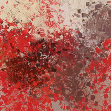 Soyut arka plan sanatı. 2D çizim. Etkileyici yağlı boya resim. Tuvalde fırça darbeleri. Modern sanat. Çok renkli arkaplan. Çağdaş sanat. İfade. Sanatsal dijital palet.