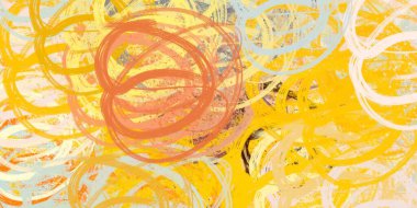 Soyut arka plan sanatı. 2D çizim. Etkileyici yağlı boya resim. Tuvalde fırça darbeleri. Modern sanat. Çok renkli arkaplan. Çağdaş sanat. İfade. Sanatsal dijital palet.