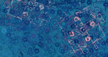 Soyut arka plan sanatı. 2D çizim. Etkileyici yağlı boya resim. Tuvalde fırça darbeleri. Modern sanat. Çok renkli arkaplan. Çağdaş sanat. İfade. Sanatsal dijital palet.