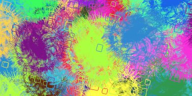 Soyut arka plan sanatı. 2D çizim. Etkileyici yağlı boya resim. Tuvalde fırça darbeleri. Modern sanat. Çok renkli arkaplan. Çağdaş sanat. İfade. Sanatsal dijital palet.