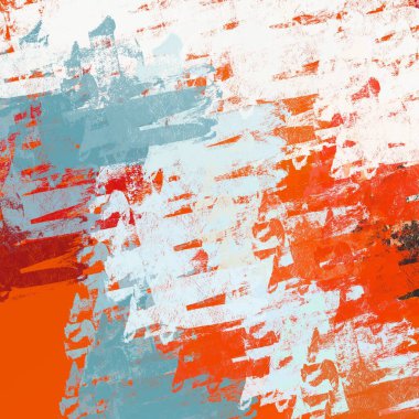 Soyut arka plan sanatı. 2D çizim. Etkileyici yağlı boya resim. Tuvalde fırça darbeleri. Modern sanat. Çok renkli arkaplan. Çağdaş sanat. İfade. Sanatsal dijital palet.