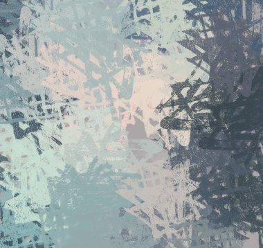 Soyut arka plan sanatı. 2D çizim. Etkileyici yağlı boya resim. Tuvalde fırça darbeleri. Modern sanat. Çok renkli arkaplan. Çağdaş sanat. İfade. Sanatsal dijital palet.