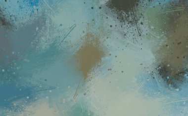 Soyut arka plan sanatı. 2D çizim. Etkileyici yağlı boya resim. Tuvalde fırça darbeleri. Modern sanat. Çok renkli arkaplan. Çağdaş sanat. İfade. Sanatsal dijital palet.