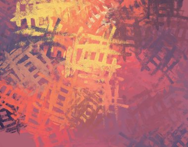 Soyut arka plan sanatı. 2D çizim. Etkileyici yağlı boya resim. Tuvalde fırça darbeleri. Modern sanat. Çok renkli arkaplan. Çağdaş sanat. İfade. Sanatsal dijital palet.