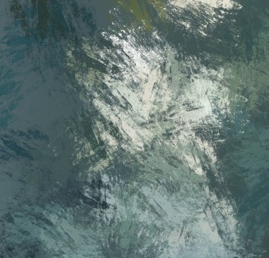 Soyut arka plan sanatı. 2D çizim. Etkileyici yağlı boya resim. Tuvalde fırça darbeleri. Modern sanat. Çok renkli arkaplan. Çağdaş sanat. İfade. Sanatsal dijital palet.