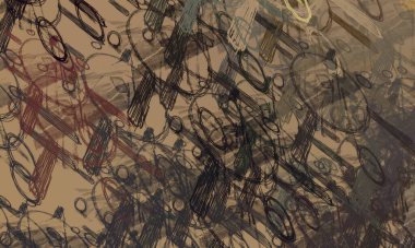 Soyut arka plan sanatı. 2D çizim. Etkileyici yağlı boya resim. Tuvalde fırça darbeleri. Modern sanat. Çok renkli arkaplan. Çağdaş sanat. İfade. Sanatsal dijital palet.