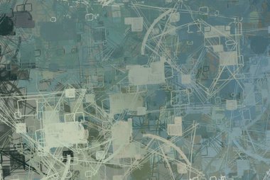 Soyut arka plan sanatı. 2D çizim. Etkileyici yağlı boya resim. Tuvalde fırça darbeleri. Modern sanat. Çok renkli arkaplan. Çağdaş sanat. İfade. Sanatsal dijital palet.