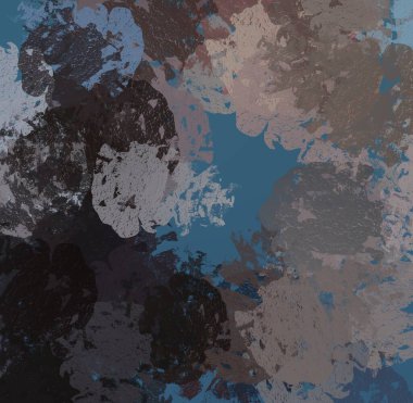 Soyut arka plan sanatı. 2D çizim. Etkileyici yağlı boya resim. Tuvalde fırça darbeleri. Modern sanat. Çok renkli arkaplan. Çağdaş sanat. İfade. Sanatsal dijital palet.