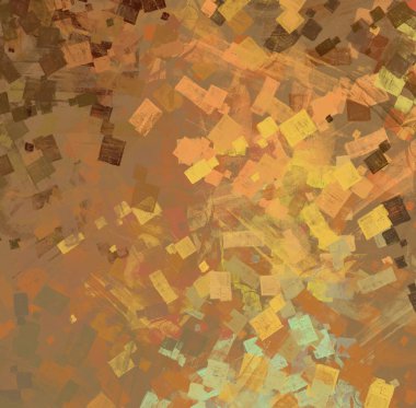 Soyut arka plan sanatı. 2D çizim. Etkileyici yağlı boya resim. Tuvalde fırça darbeleri. Modern sanat. Çok renkli arkaplan. Çağdaş sanat. İfade. Sanatsal dijital palet.