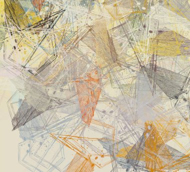 Soyut arka plan sanatı. 2D çizim. Etkileyici yağlı boya resim. Tuvalde fırça darbeleri. Modern sanat. Çok renkli arkaplan. Çağdaş sanat. İfade. Sanatsal dijital palet.