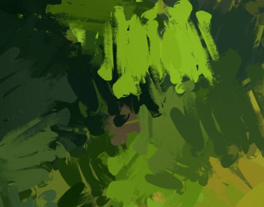 Soyut arka plan sanatı. 2D çizim. Etkileyici yağlı boya resim. Tuvalde fırça darbeleri. Modern sanat. Çok renkli arkaplan. Çağdaş sanat. İfade. Sanatsal dijital palet.