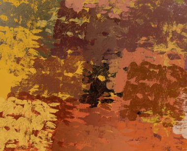 Soyut arka plan sanatı. 2D çizim. Etkileyici yağlı boya resim. Tuvalde fırça darbeleri. Modern sanat. Çok renkli arkaplan. Çağdaş sanat. İfade. Sanatsal dijital palet.