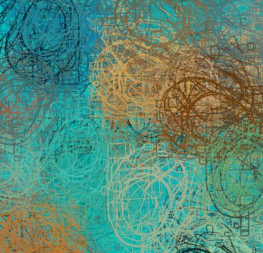 Soyut arka plan sanatı. 2D çizim. Etkileyici yağlı boya resim. Tuvalde fırça darbeleri. Modern sanat. Çok renkli arkaplan. Çağdaş sanat. İfade. Sanatsal dijital palet.