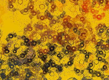 Soyut arka plan sanatı. 2D çizim. Etkileyici yağlı boya resim. Tuvalde fırça darbeleri. Modern sanat. Çok renkli arkaplan. Çağdaş sanat. İfade. Sanatsal dijital palet.