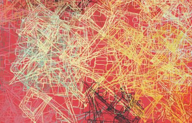 Soyut arka plan sanatı. 2D çizim. Etkileyici yağlı boya resim. Tuvalde fırça darbeleri. Modern sanat. Çok renkli arkaplan. Çağdaş sanat. İfade. Sanatsal dijital palet.