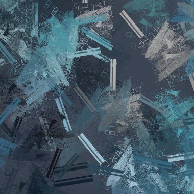 Soyut arka plan sanatı. 2D çizim. Etkileyici yağlı boya resim. Tuvalde fırça darbeleri. Modern sanat. Çok renkli arkaplan. Çağdaş sanat. İfade. Sanatsal dijital palet.