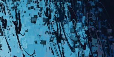 Soyut arka plan sanatı. 2D çizim. Etkileyici yağlı boya resim. Tuvalde fırça darbeleri. Modern sanat. Çok renkli arkaplan. Çağdaş sanat. İfade. Sanatsal dijital palet.