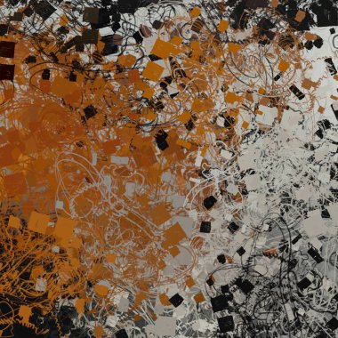 Soyut arka plan sanatı. 2D çizim. Etkileyici yağlı boya resim. Tuvalde fırça darbeleri. Modern sanat. Çok renkli arkaplan. Çağdaş sanat. İfade. Sanatsal dijital palet.