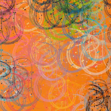 Soyut arka plan sanatı. 2D çizim. Etkileyici yağlı boya resim. Tuvalde fırça darbeleri. Modern sanat. Çok renkli arkaplan. Çağdaş sanat. İfade. Sanatsal dijital palet.