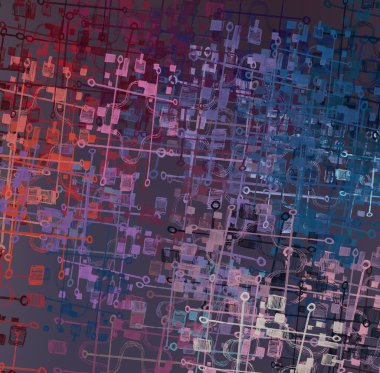 Soyut arka plan sanatı. 2D çizim. Etkileyici yağlı boya resim. Tuvalde fırça darbeleri. Modern sanat. Çok renkli arkaplan. Çağdaş sanat. İfade. Sanatsal dijital palet.