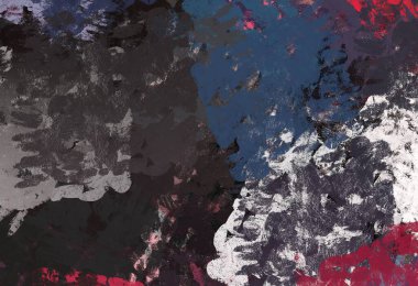 Soyut arka plan sanatı. 2D çizim. Etkileyici yağlı boya resim. Tuvalde fırça darbeleri. Modern sanat. Çok renkli arkaplan. Çağdaş sanat. İfade. Sanatsal dijital palet.