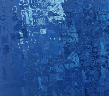 Soyut arka plan sanatı. 2D çizim. Etkileyici yağlı boya resim. Tuvalde fırça darbeleri. Modern sanat. Çok renkli arkaplan. Çağdaş sanat. İfade. Sanatsal dijital palet.