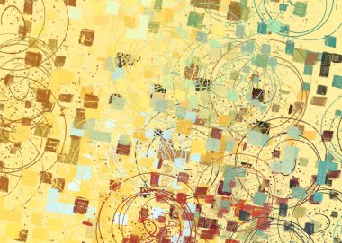 Soyut arka plan sanatı. 2D çizim. Etkileyici yağlı boya resim. Tuvalde fırça darbeleri. Modern sanat. Çok renkli arkaplan. Çağdaş sanat. İfade. Sanatsal dijital palet.