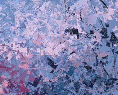 Soyut arka plan sanatı. 2D çizim. Etkileyici yağlı boya resim. Tuvalde fırça darbeleri. Modern sanat. Çok renkli arkaplan. Çağdaş sanat. İfade. Sanatsal dijital palet.