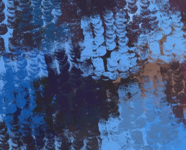 Soyut arka plan sanatı. 2D çizim. Etkileyici yağlı boya resim. Tuvalde fırça darbeleri. Modern sanat. Çok renkli arkaplan. Çağdaş sanat. İfade. Sanatsal dijital palet.