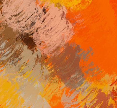 Soyut arka plan sanatı. 2D çizim. Etkileyici yağlı boya resim. Tuvalde fırça darbeleri. Modern sanat. Çok renkli arkaplan. Çağdaş sanat. İfade. Sanatsal dijital palet.