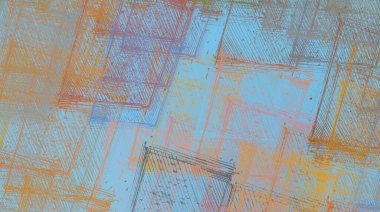 Soyut arka plan sanatı. 2D çizim. Etkileyici yağlı boya resim. Tuvalde fırça darbeleri. Modern sanat. Çok renkli arkaplan. Çağdaş sanat. İfade. Sanatsal dijital palet.