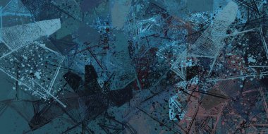 Soyut arka plan sanatı. 2D çizim. Etkileyici yağlı boya resim. Tuvalde fırça darbeleri. Modern sanat. Çok renkli arkaplan. Çağdaş sanat. İfade. Sanatsal dijital palet.