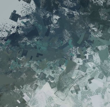 Soyut arka plan sanatı. 2D çizim. Etkileyici yağlı boya resim. Tuvalde fırça darbeleri. Modern sanat. Çok renkli arkaplan. Çağdaş sanat. İfade. Sanatsal dijital palet.