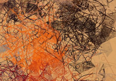 Soyut arka plan sanatı. 2D çizim. Etkileyici yağlı boya resim. Tuvalde fırça darbeleri. Modern sanat. Çok renkli arkaplan. Çağdaş sanat. İfade. Sanatsal dijital palet.