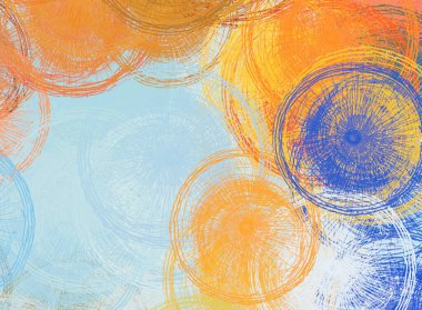 Soyut arka plan sanatı. 2D çizim. Etkileyici yağlı boya resim. Tuvalde fırça darbeleri. Modern sanat. Çok renkli arkaplan. Çağdaş sanat. İfade. Sanatsal dijital palet.