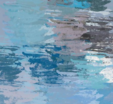 Soyut arka plan sanatı. 2D çizim. Etkileyici yağlı boya resim. Tuvalde fırça darbeleri. Modern sanat. Çok renkli arkaplan. Çağdaş sanat. İfade. Sanatsal dijital palet.