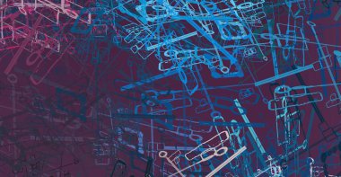 Soyut arka plan sanatı. 2D çizim. Etkileyici yağlı boya resim. Tuvalde fırça darbeleri. Modern sanat. Çok renkli arkaplan. Çağdaş sanat. İfade. Sanatsal dijital palet.