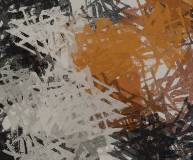 Soyut arka plan sanatı. 2D çizim. Etkileyici yağlı boya resim. Tuvalde fırça darbeleri. Modern sanat. Çok renkli arkaplan. Çağdaş sanat. İfade. Sanatsal dijital palet.