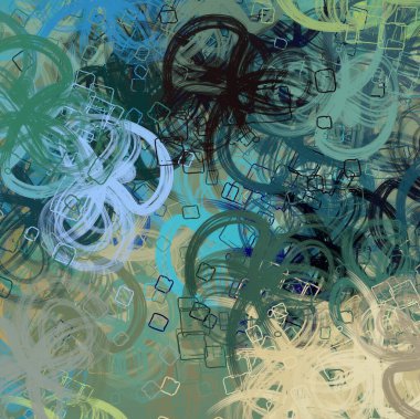 Soyut arka plan sanatı. 2D çizim. Etkileyici yağlı boya resim. Tuvalde fırça darbeleri. Modern sanat. Çok renkli arkaplan. Çağdaş sanat. İfade. Sanatsal dijital palet.